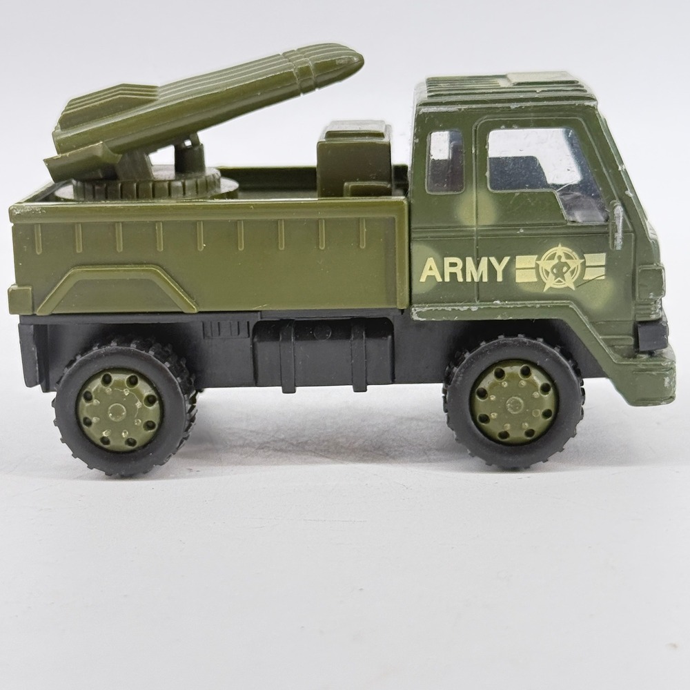 Soma Army Missile Truck Toy Kids Green Camo Rotating Launcher G32476